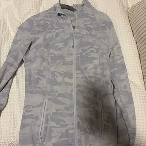 lululemon athletica Light Gray Camouflage Full-Zip Utility Jacket